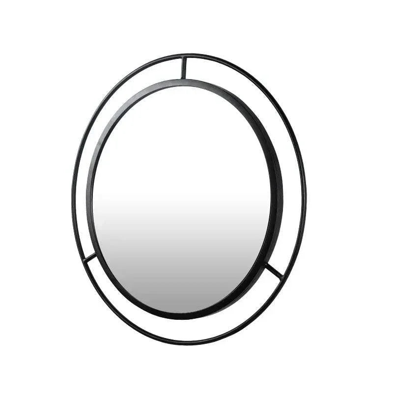 Designer Ring Wall Mirror Black - All India Decor