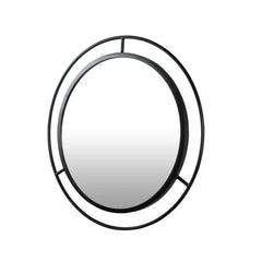 Designer Ring Wall Mirror Black - All India Decor