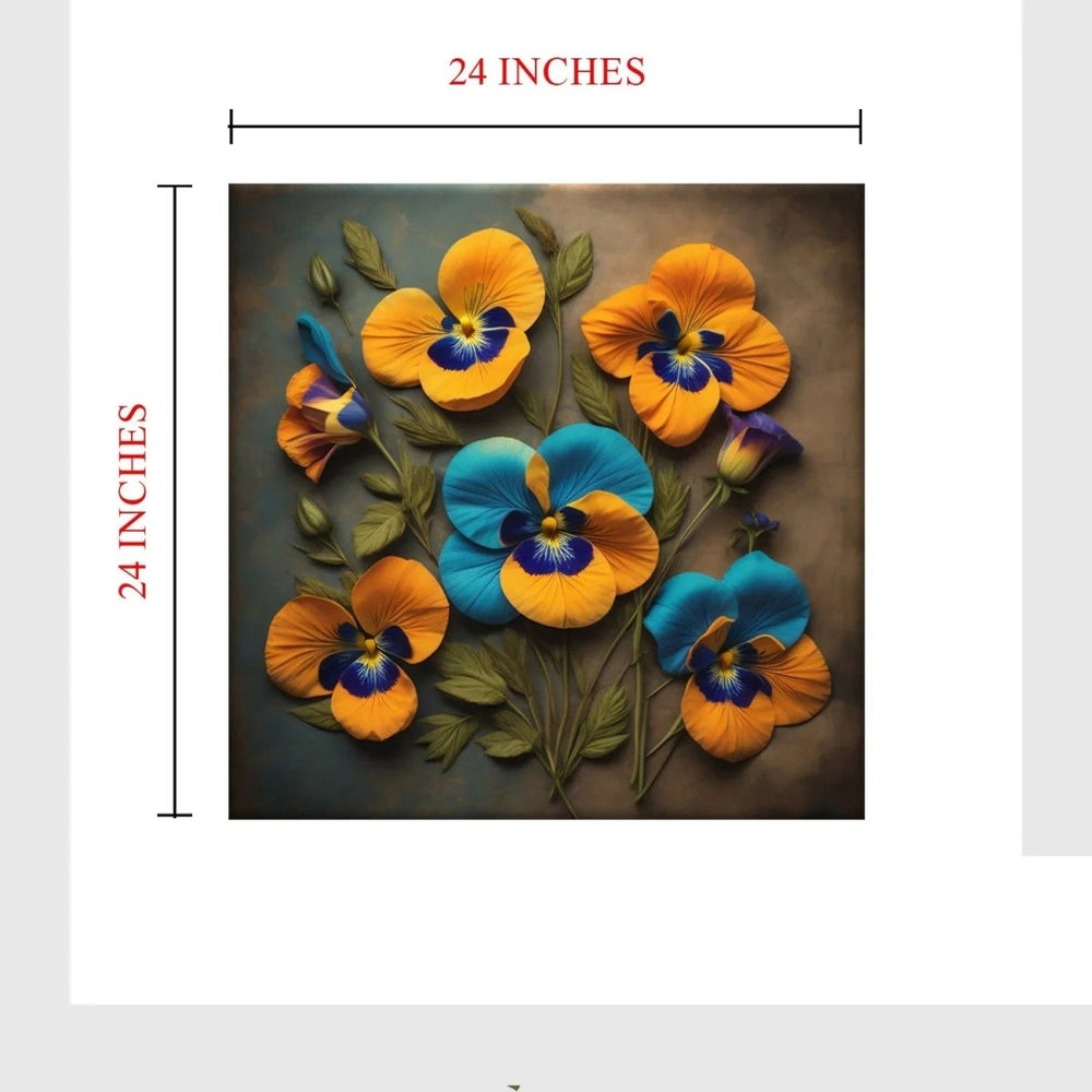 Sunset Petals Warm Flower Wall Decor - All India Decor