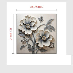 Petal Dance Dynamic Flower Wall Paintings - All India Decor