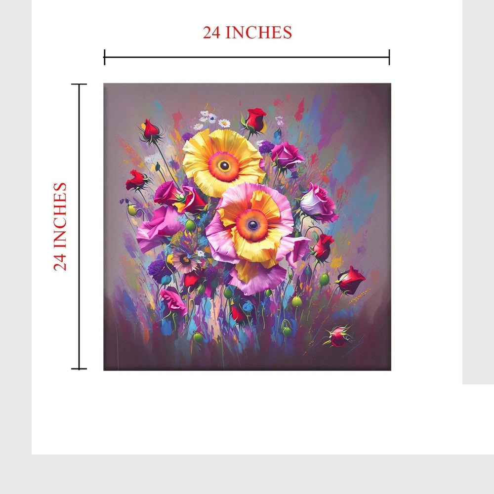 Premium Bold Flower Canvas Wall Art - All India Decor