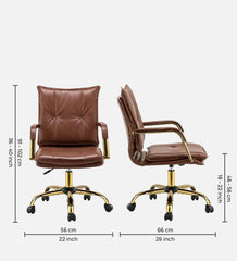 Brown Marlon Task Chair - All India Decor