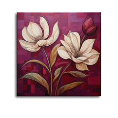 Feminine Touch Elegant Flower Wall Art - All India Decor