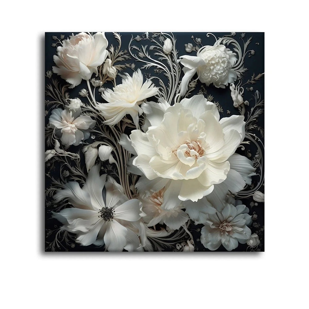Flower Fusion Creative Floral Paintings - All India Decor