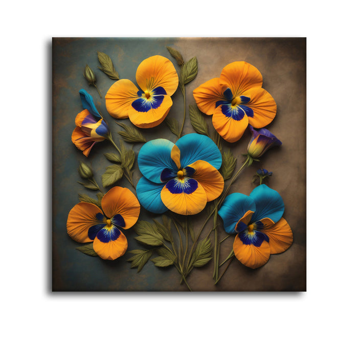 Sunset Petals Warm Flower Wall Decor