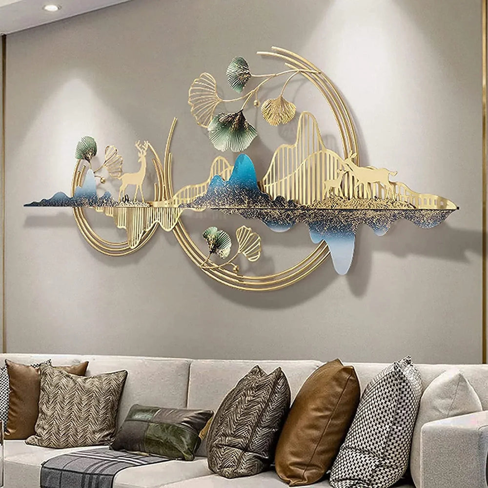 Gingko Leaf Metal Wall Art - All India Decor
