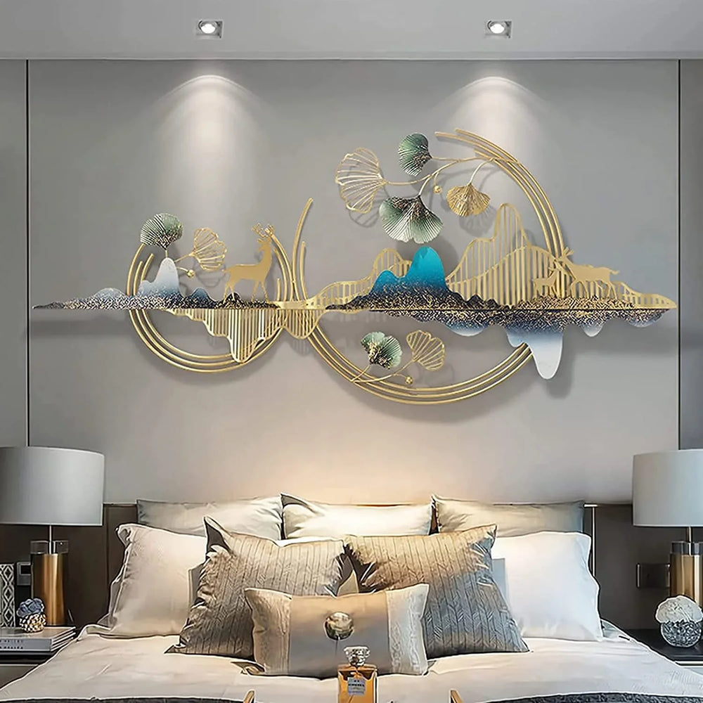 Gingko Leaf Metal Wall Art - All India Decor