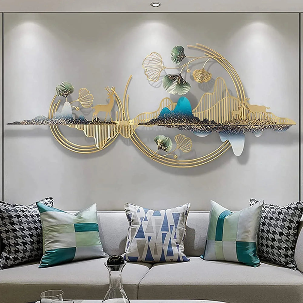 Gingko Leaf Metal Wall Art - All India Decor