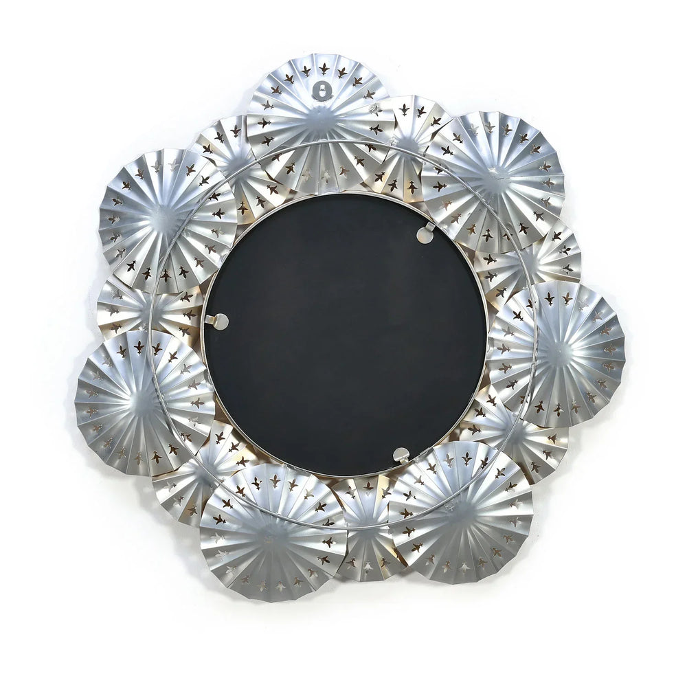 Coral Round Decorative Metal Frame Mirror (Brown & Gold) - All India Decor