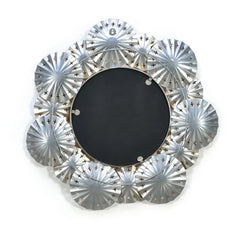 Coral Round Decorative Metal Frame Mirror (Brown & Gold) - All India Decor