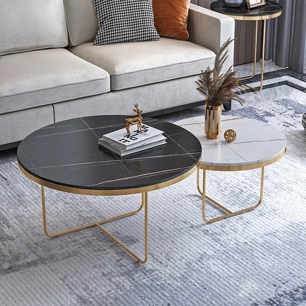 Marble Melody Coffee Table set of 2 - All India Decor