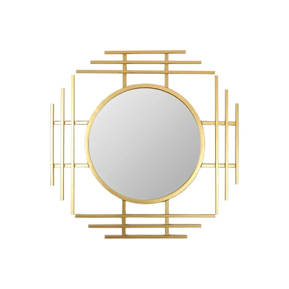 Lattice Gold Wall Mirror - All India Decor