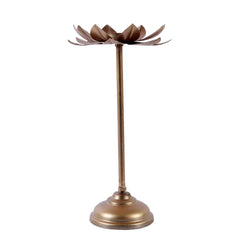 Rose Metal Urli Bowl with Detachable Tea light Stands Set of 4 - All India Decor