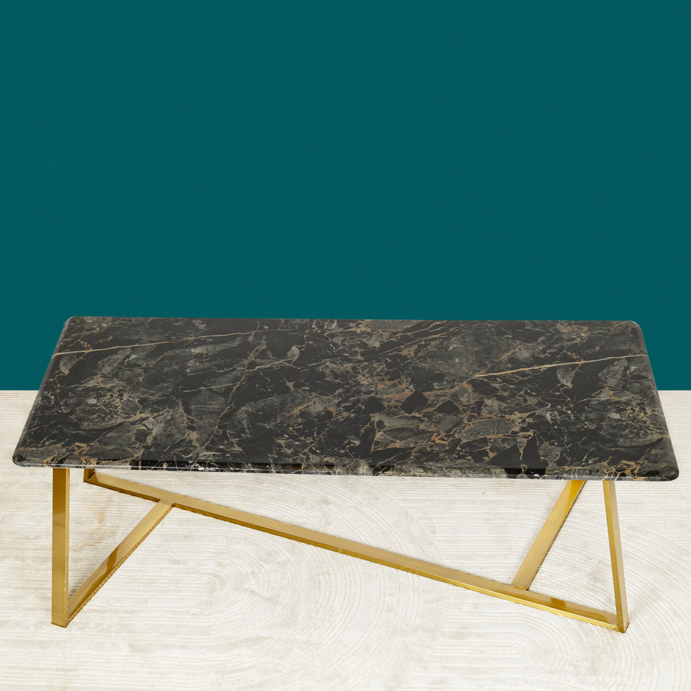 Feeling Delight Rectangular Centre Table - Black - All India Decor