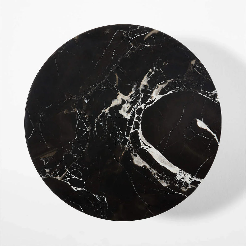 BLACK MARBLE SIDE TABLE - All India Decor