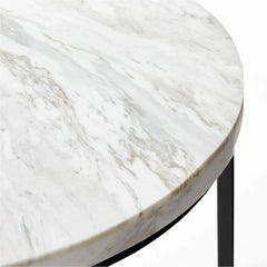 WHITE MARBLE SIDE TABLE - All India Decor