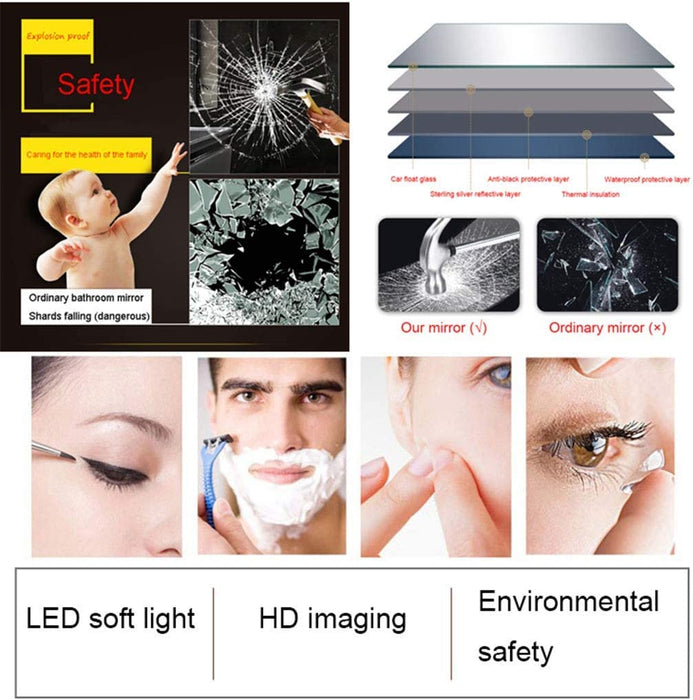 Aldona Round LED Mirror