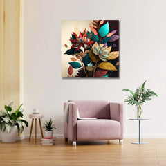 Floral Serenity Wall Art for Tranquil Spaces - All India Decor