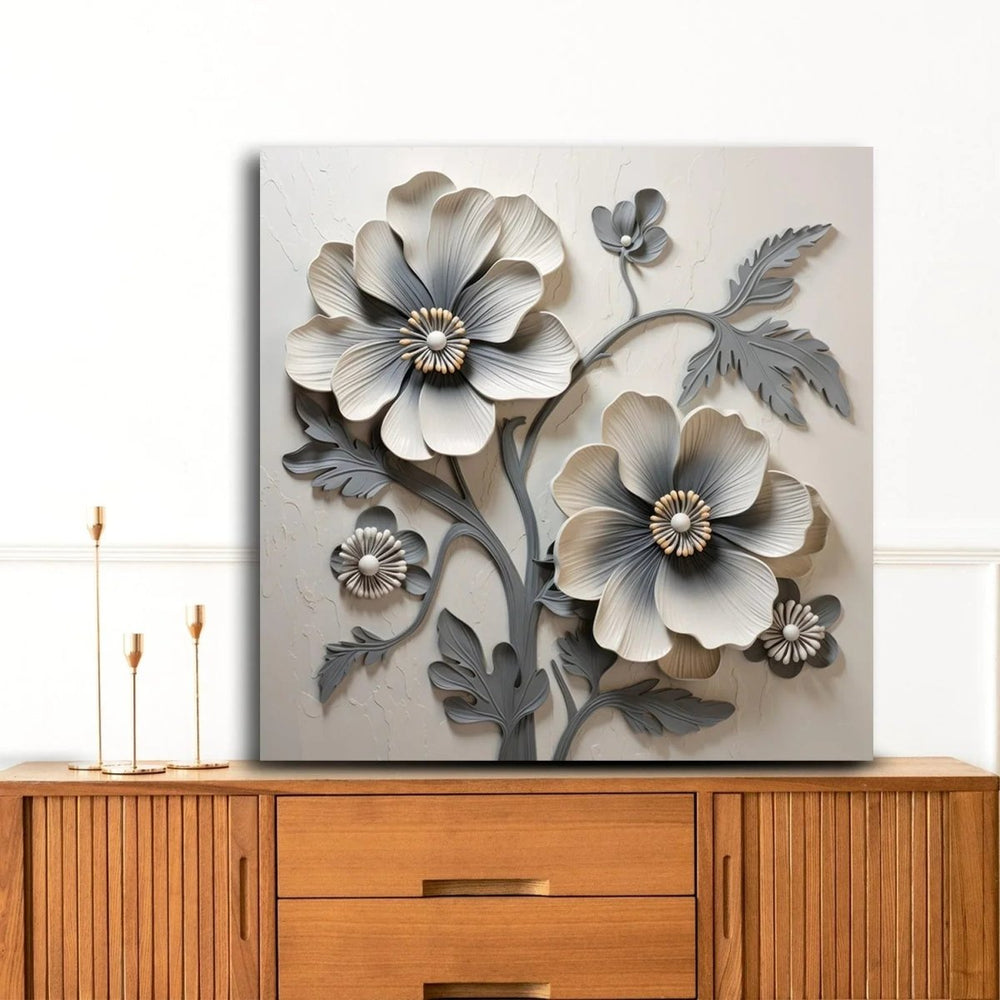 Petal Dance Dynamic Flower Wall Paintings - All India Decor