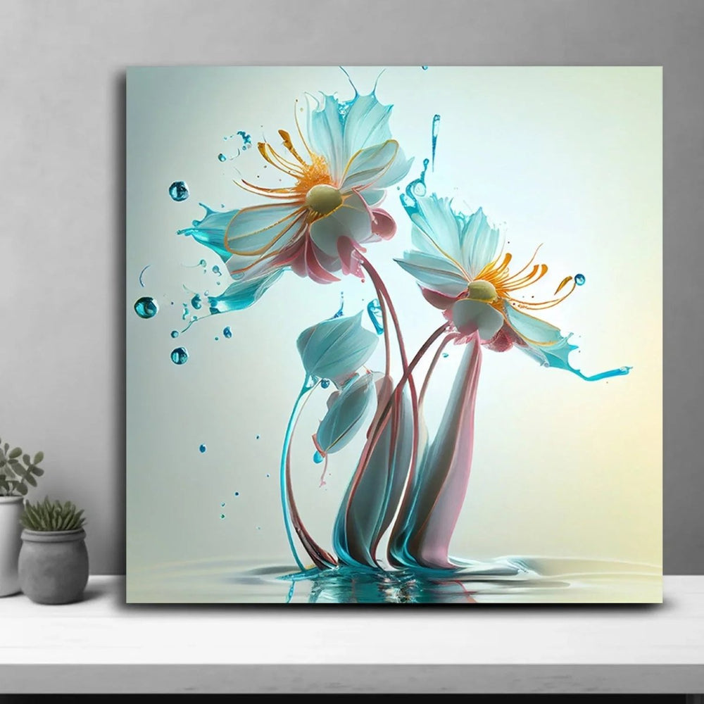 Botanical Harmony Serene Wall Paintings - All India Decor