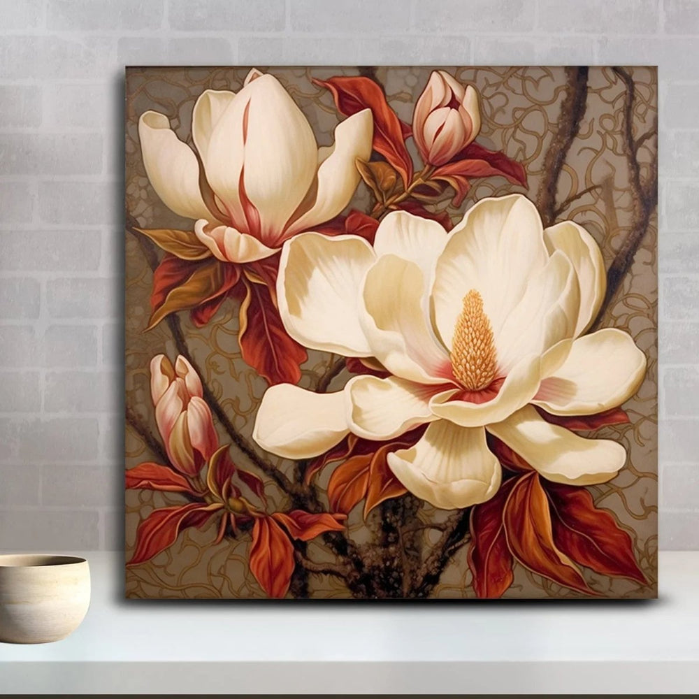 Flower Canvas Artistic Floral Wall Art - All India Decor