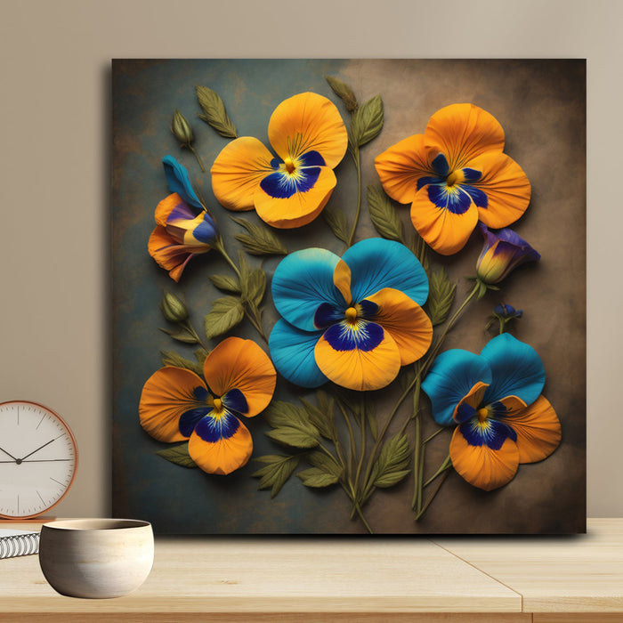 Sunset Petals Warm Flower Wall Decor