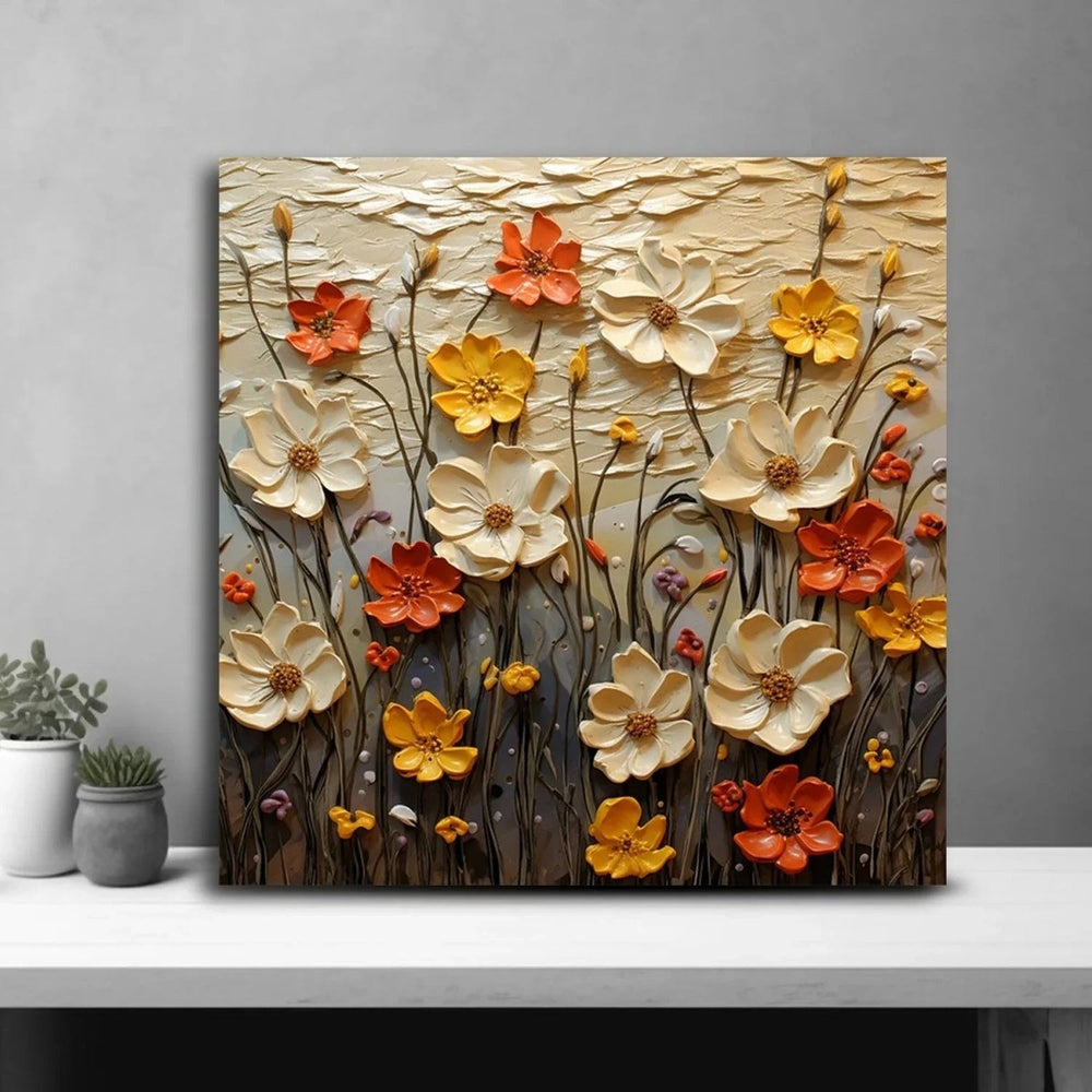 Vibrant Garden Colorful Wall Decor - All India Decor