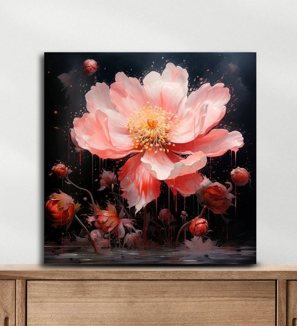 Lush Blooms Colorful Floral Paintings - All India Decor