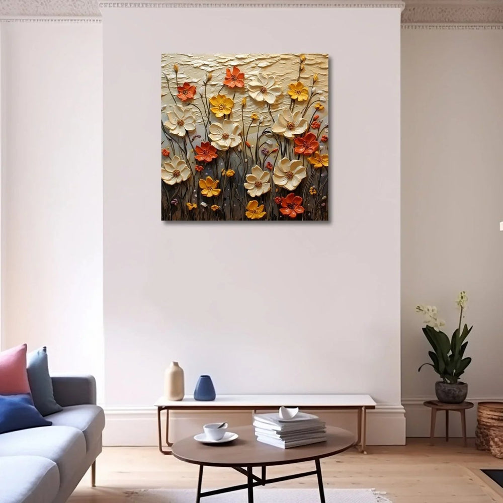 Vibrant Garden Colorful Wall Decor - All India Decor