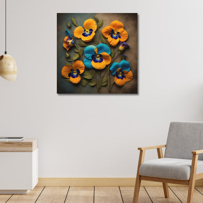 Sunset Petals Warm Flower Wall Decor