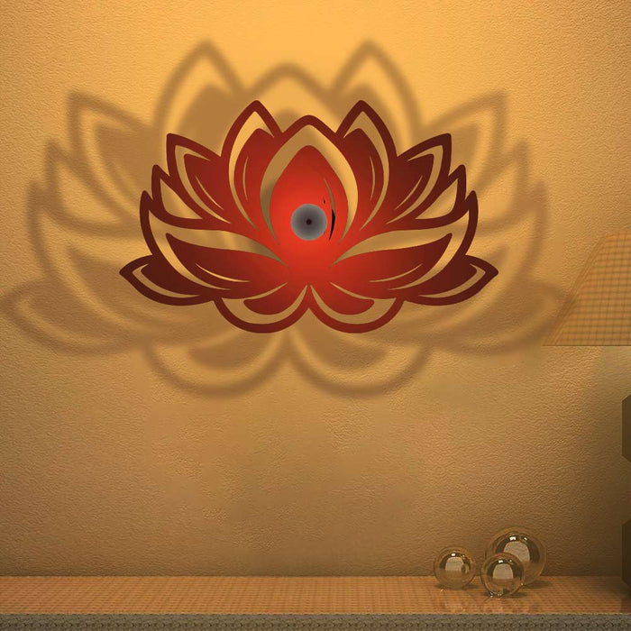 Lotus Flower Design Shadow Lamp