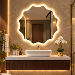 Aldona Large Round LED Mirror