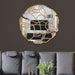 luxury round wall mirror
