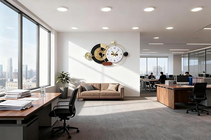 Metal Abstract Luxury Wall Clock - All India Decor