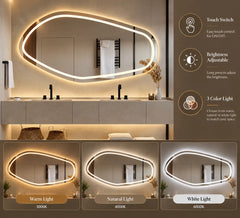 Arcel Irregular LED Mirror