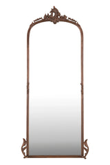 Hand casted Full length Mirror in Aluminium / Mirror (Vintage Copper) - All India Decor