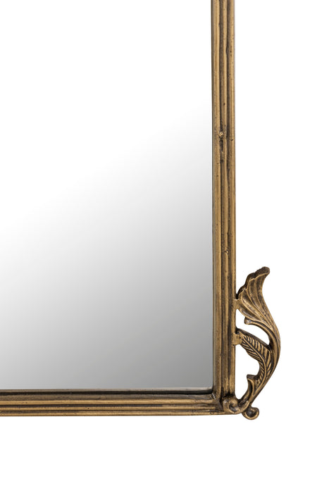 Victorian Arched Full length Mirror (Antique Brass)