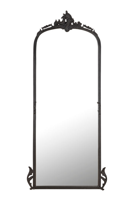 Victorian Arched Full length Mirror (Bold Black)