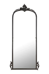 Victorian Arched Full length Mirror (Bold Black) - All India Decor