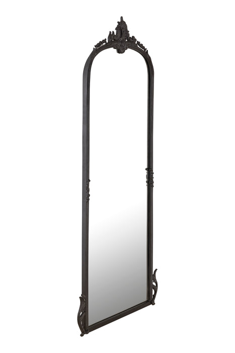 Victorian Arched Full length Mirror (Bold Black)