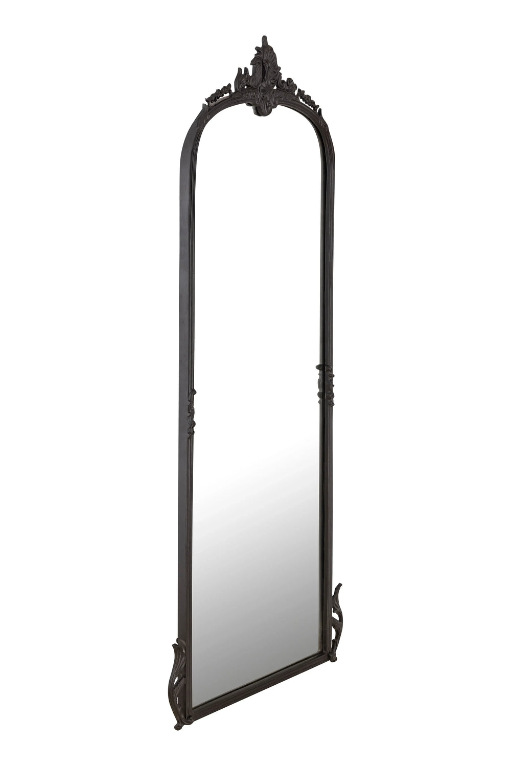 Victorian Arched Full length Mirror (Bold Black) - All India Decor