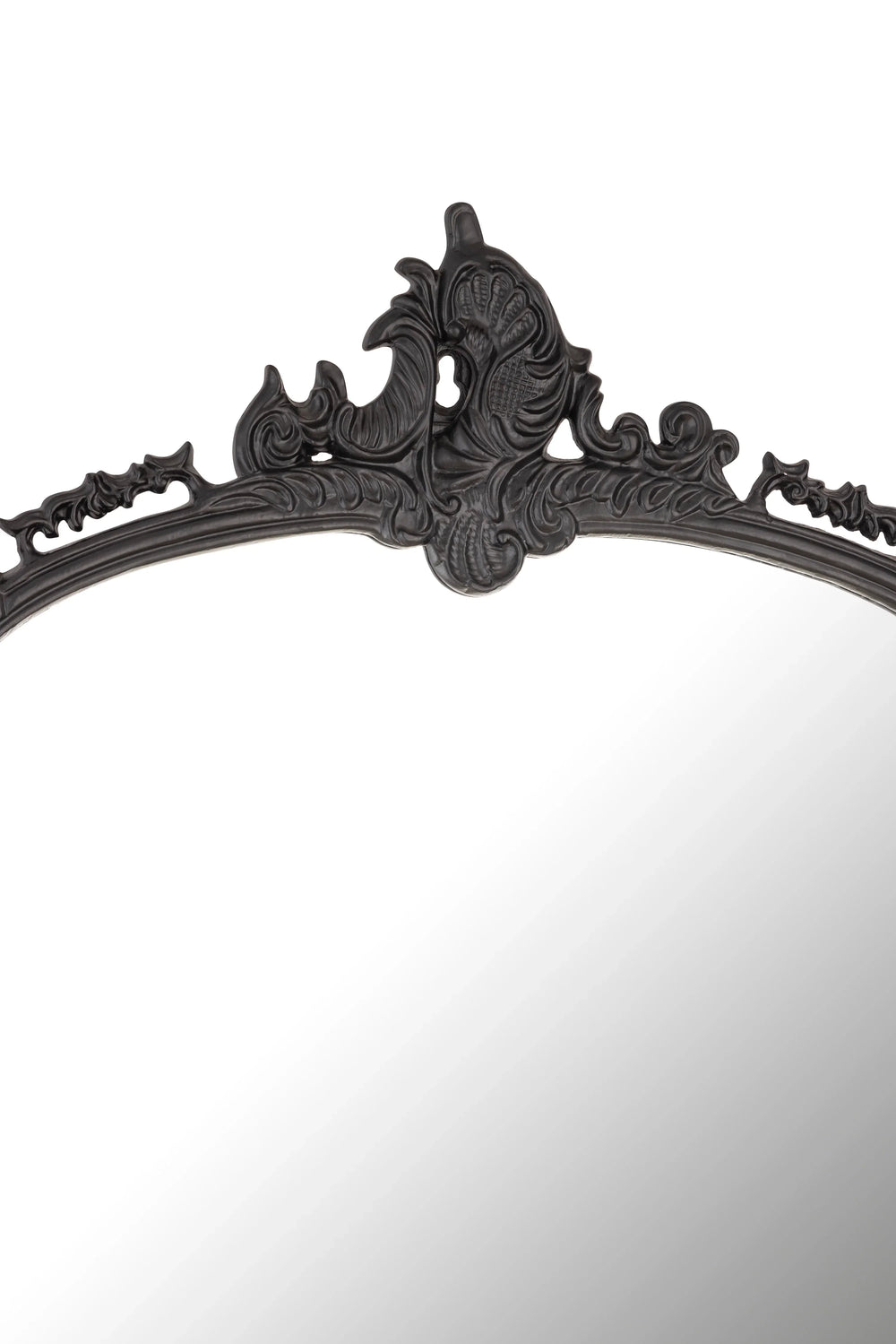 Victorian Arched Full length Mirror (Bold Black) - All India Decor