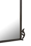 Hand casted Full length Mirror in Aluminium / Mirror  (Bold Black)