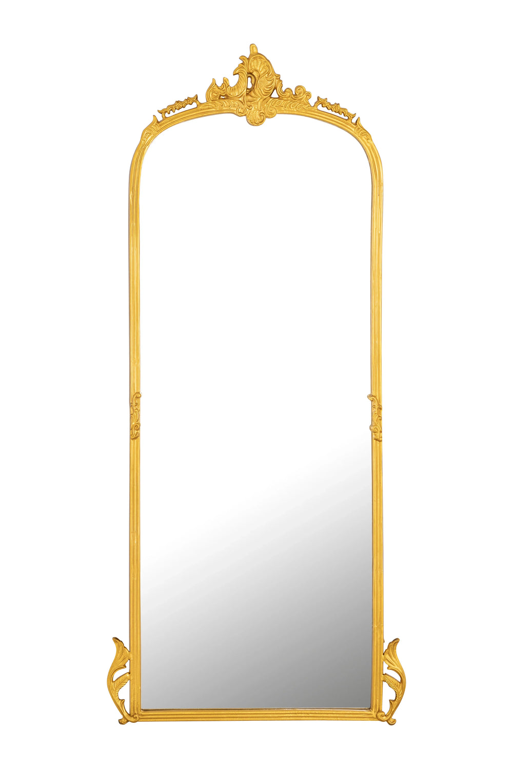 Victorian Arched Full length Mirror (Glam Gold) - All India Decor