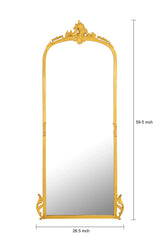 Victorian Arched Full length Mirror (Glam Gold) - All India Decor