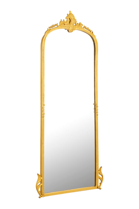 Victorian Arched Full length Mirror (Glam Gold)