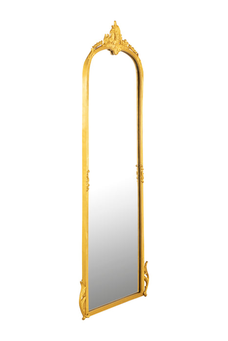 Victorian Arched Full length Mirror (Glam Gold)