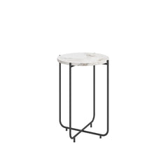 Round White Marble Side Table - All India Decor