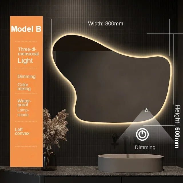 Melfa Irregular LED Mirror - All India Decor
