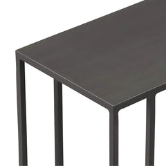 BLACK METAL C SIDE TABLE - All India Decor